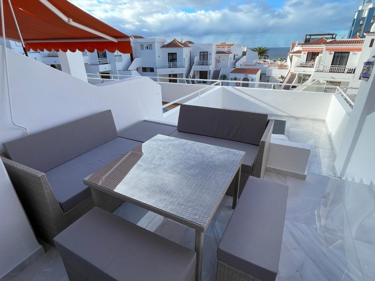 Luxury Diamond - Ocean View, Big Terraces, Air Con, Wifi Appartement Los Cristianos  Buitenkant foto