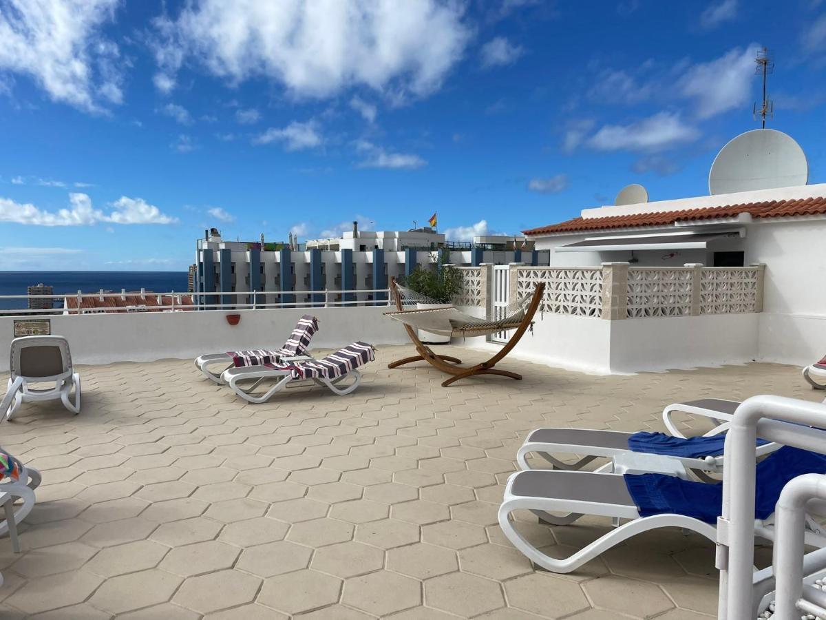 Luxury Diamond - Ocean View, Big Terraces, Air Con, Wifi Appartement Los Cristianos  Buitenkant foto