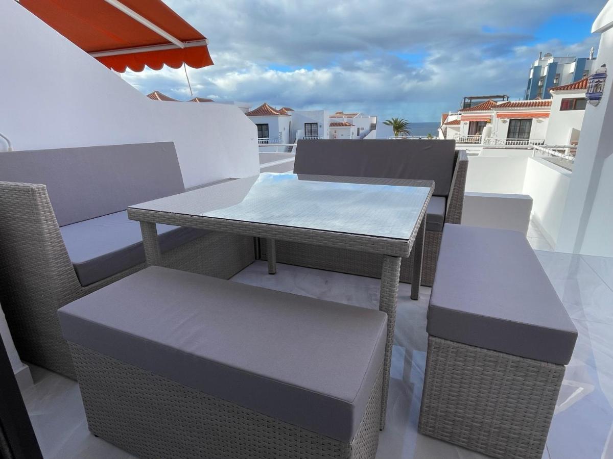 Luxury Diamond - Ocean View, Big Terraces, Air Con, Wifi Appartement Los Cristianos  Buitenkant foto